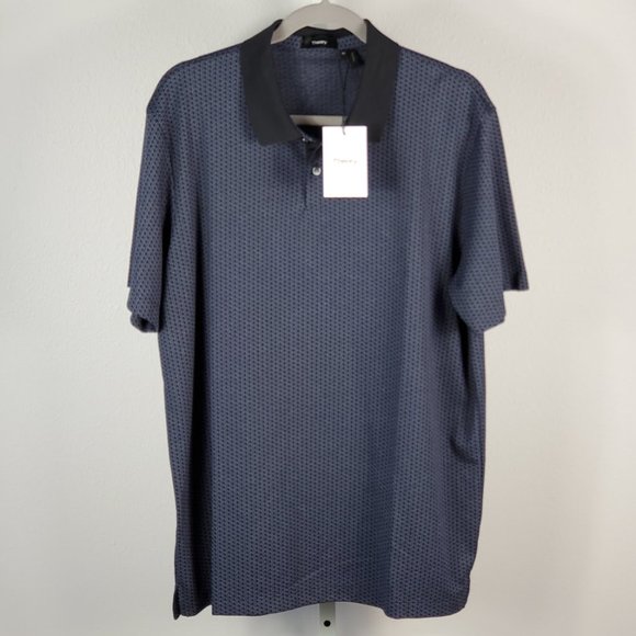 NWT-THEORY polo shirt blue Various Sz - Picture 2 of 7
